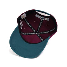 Load image into Gallery viewer, NEW UCE CAP-PLUM/DARK TEAL/WHITE
