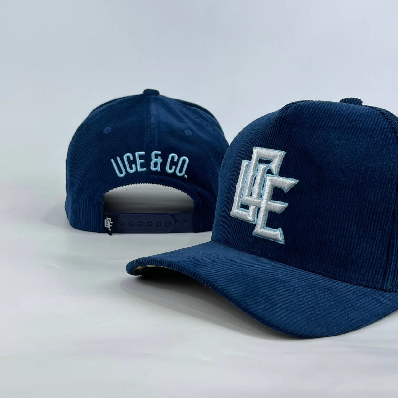 NAVY CORDUROY CAP – UCE and CO. APPAREL