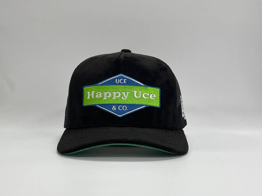 NEW HAPPY UCE CAP-BLACK/BLUE/GREEN