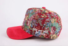 Load image into Gallery viewer, FLORAL CAP-RED
