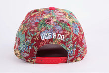 Load image into Gallery viewer, FLORAL CAP-RED
