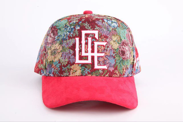 FLORAL CAP-RED