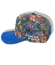Load image into Gallery viewer, FLORAL CAP-ROYAL BLUE
