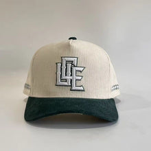 Load image into Gallery viewer, UCE CORDUROY CAP-BEIGE/DARK GREEN
