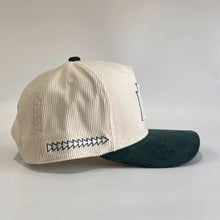 Load image into Gallery viewer, UCE CORDUROY CAP-BEIGE/DARK GREEN
