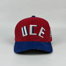 Load image into Gallery viewer, NEW UCE CORDUROY CAP-RED/BLUE

