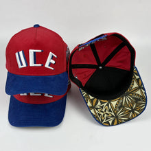 Load image into Gallery viewer, NEW UCE CORDUROY CAP-RED/BLUE
