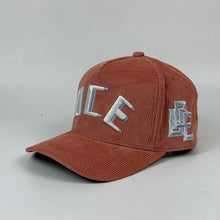 Load image into Gallery viewer, NEW UCE CORDUROY CAP-SALMON/WHITE/BABY BLUE
