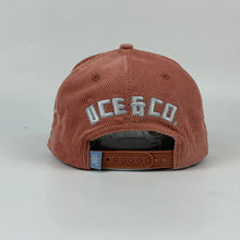 Load image into Gallery viewer, NEW UCE CORDUROY CAP-SALMON/WHITE/BABY BLUE
