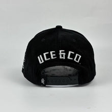 Load image into Gallery viewer, NEW UCE CORDUROY CAP-BLACK/WHITE
